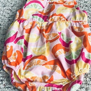 Lily Pulitzer baby romper 6/12 months citrus